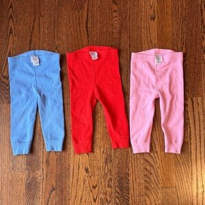 EUC Hanna Andersson Blue, Red, and Pink 18-24 month Leggings. No stains or tears